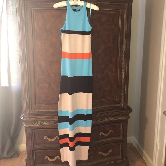 Dresses & Skirts - A'GACI Blue Pattern Dress, Size L